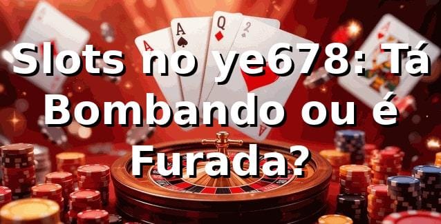 Slots no ye678: Tá Bombando ou é Furada? 🎰
